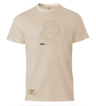 Boerboel Mens T-Shirt Emroidered Stone