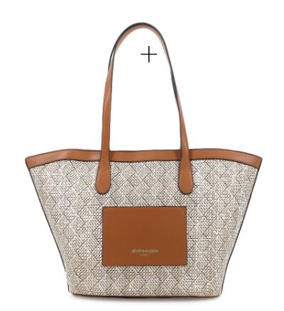 Pierre Cardin Ladies Handbags Maia Straw Tote Tan