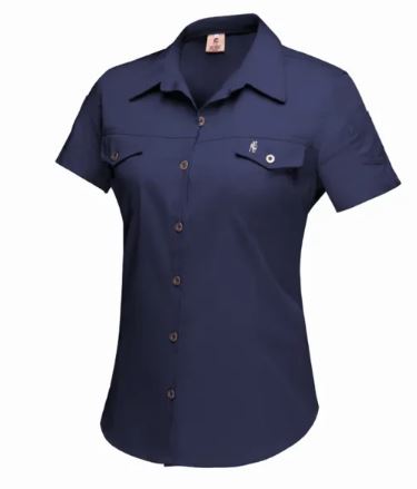 Ladies S/S Kalahari Shirt Navy