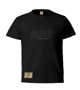 Boerboel Kids T-Shirt 3D Embroidery Black