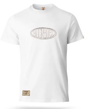 Boerboel Men's T-Shirt - Metallic Puff Print White