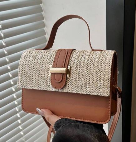 The Wagon Womens Collection Summer Straw Handbag