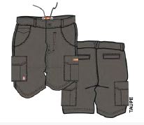 Kakiebos Fixed Waistband Walkshort