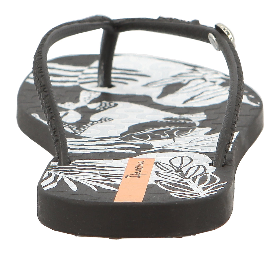 Ipanema Praiana Chic Fem Black/Black/Orange