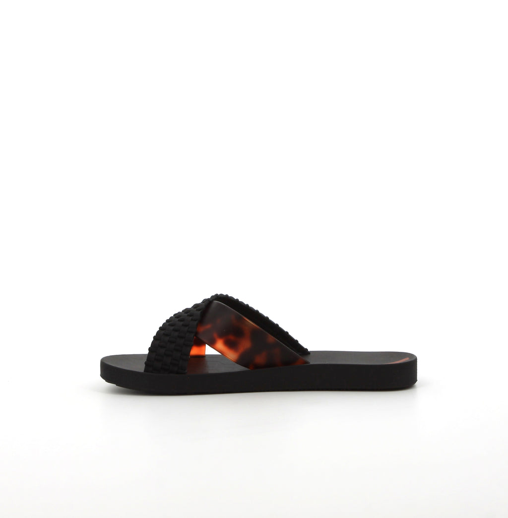 Ipanema Ladies Sense Slide Black Gold Sandal
