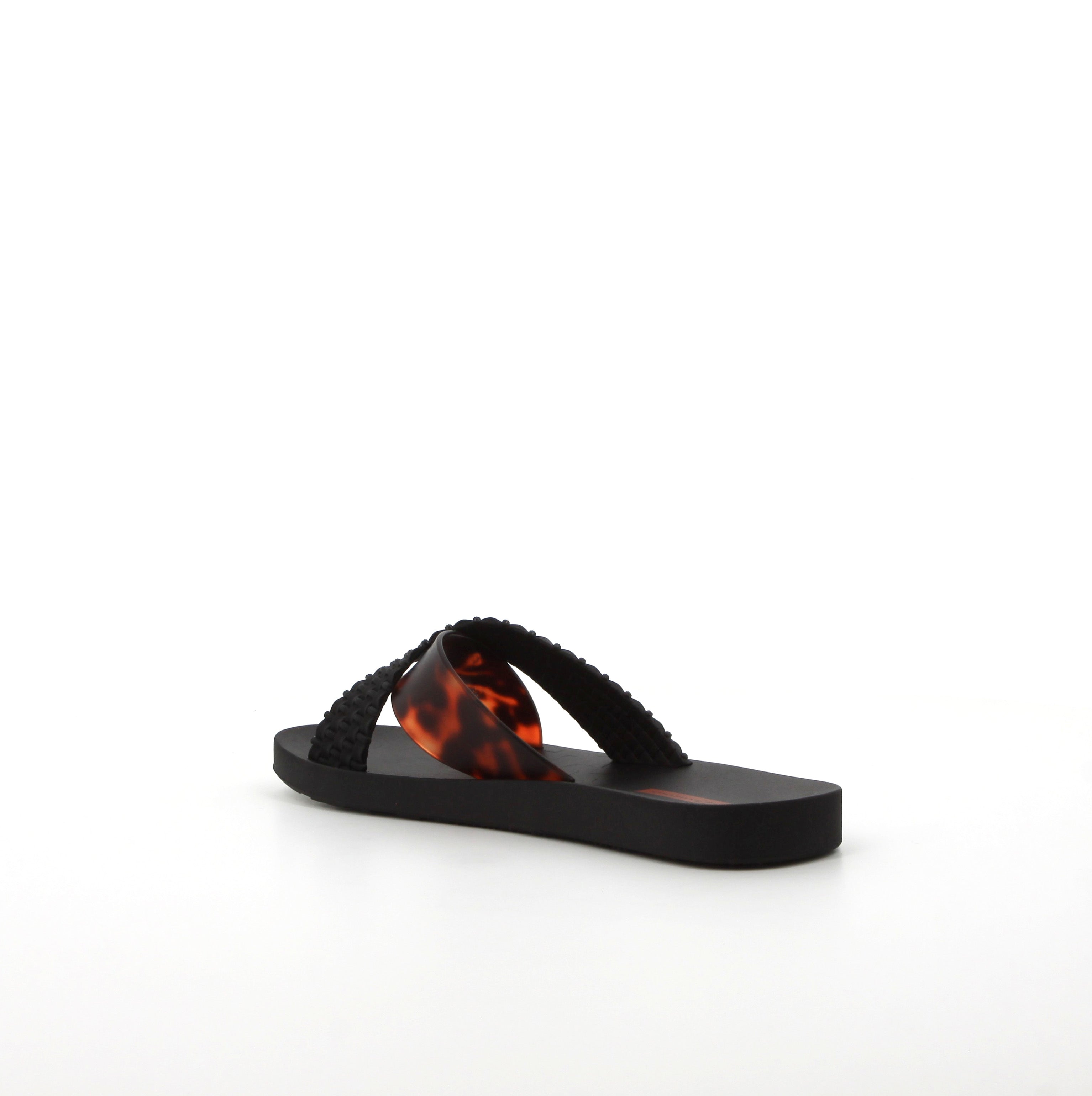 Ipanema Ladies Sense Slide Black Gold Sandal
