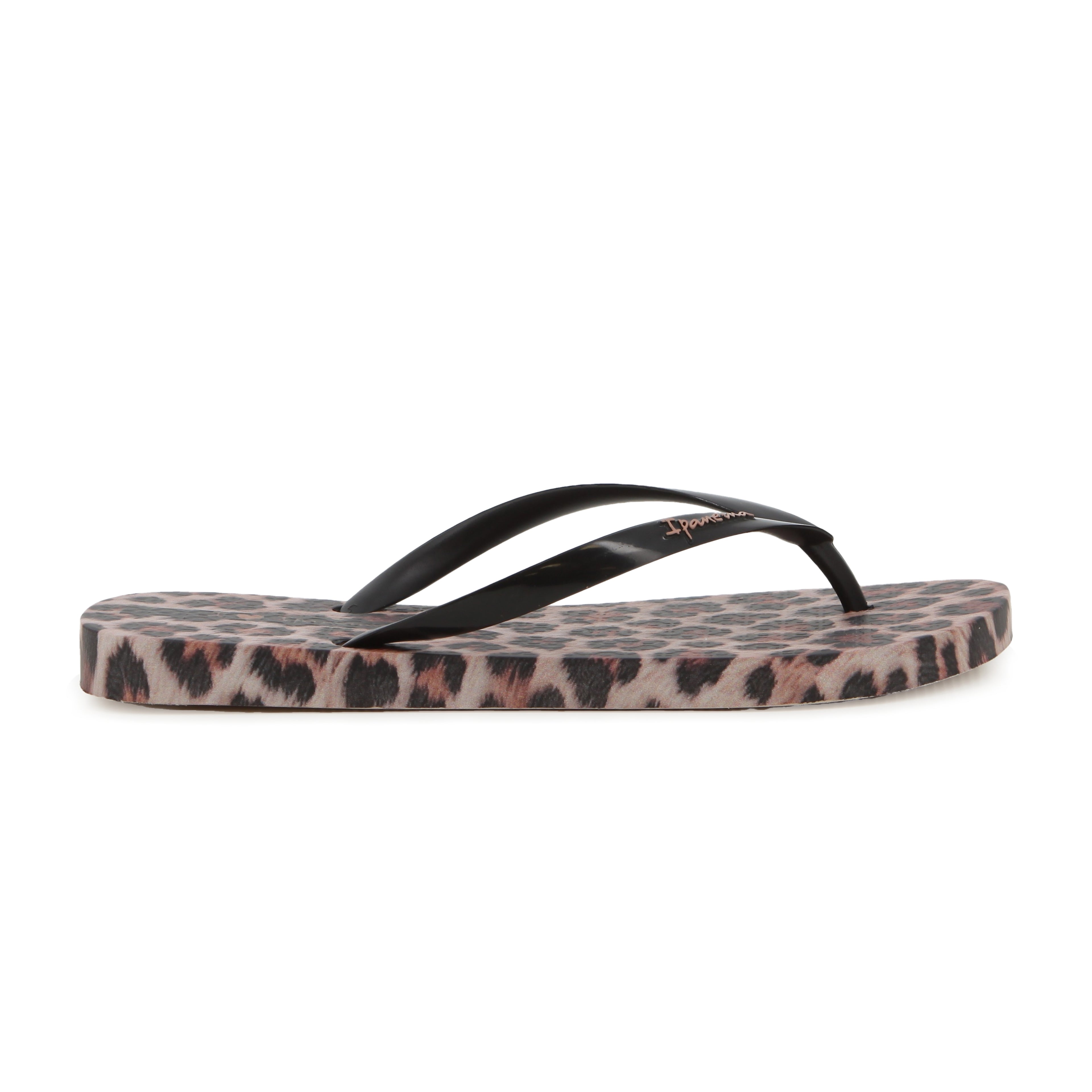 Ipaname Ladies Trendy Print Pink Black Leopard Flip Flops