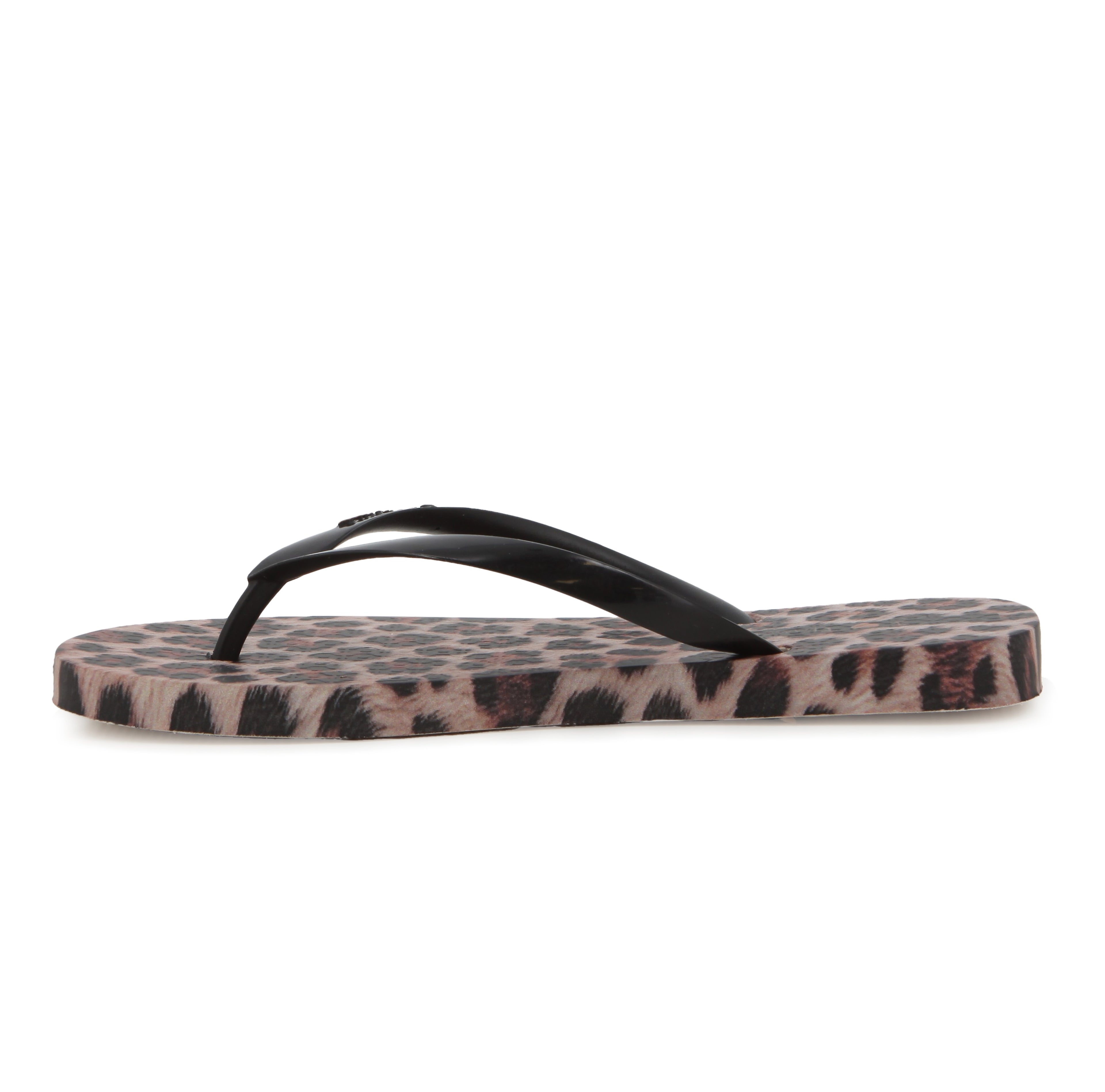 Ipaname Ladies Trendy Print Pink Black Leopard Flip Flops