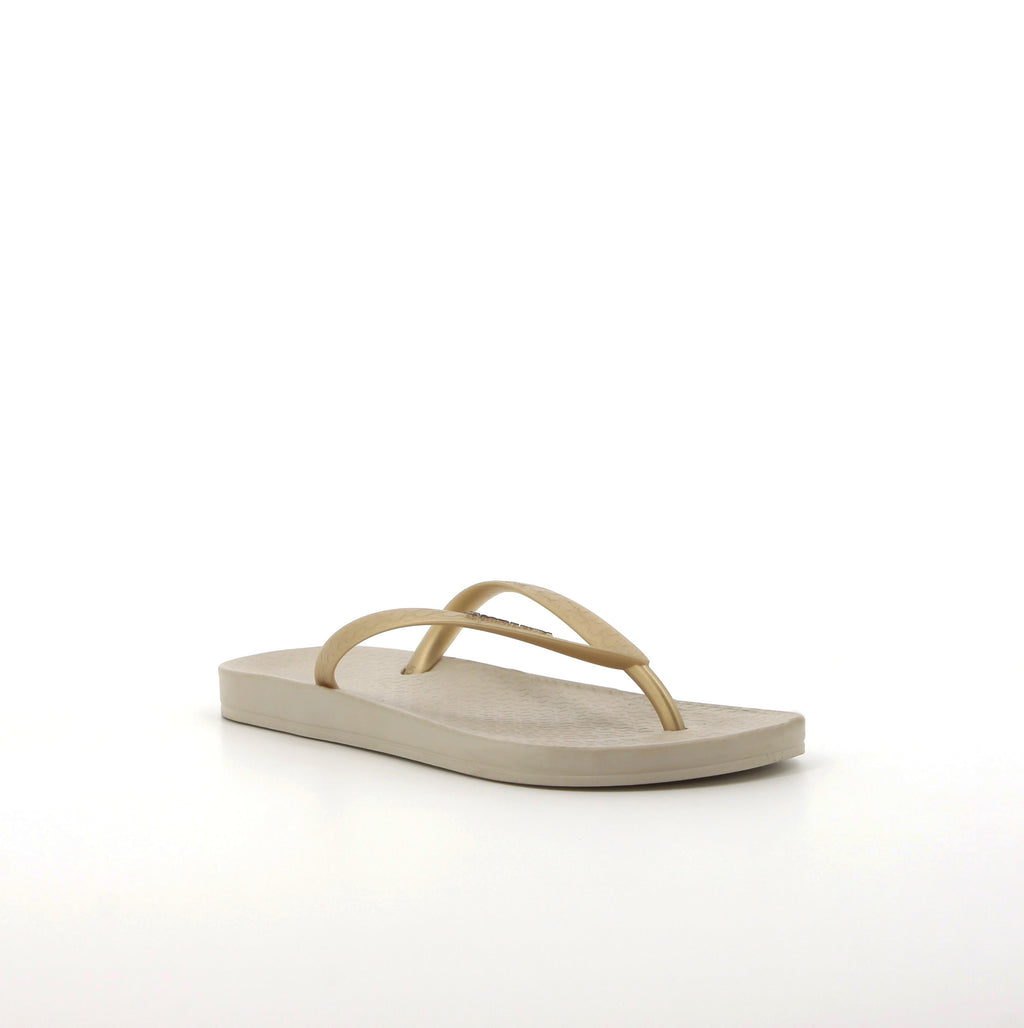 Ipanema Anatomica Tan Fem Beidge Gold Sandal