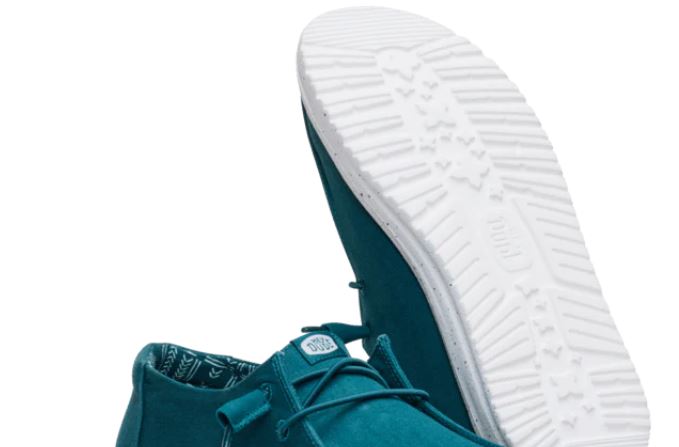 Hey Dude Wendy Stretch Canvas Deep Teal Ladies Shoes