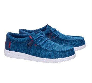 Hey Dude Wally Stretch Sox Ensign Blue/Multi Men Sneaker