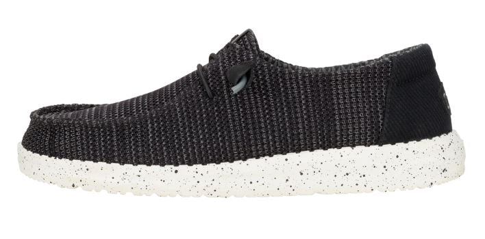 Hey Dude Wendy Stretch Sox Black/White Ladies Sneaker