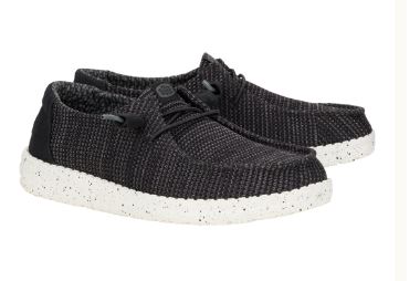 Hey Dude Wendy Stretch Sox Black/White Ladies Sneaker