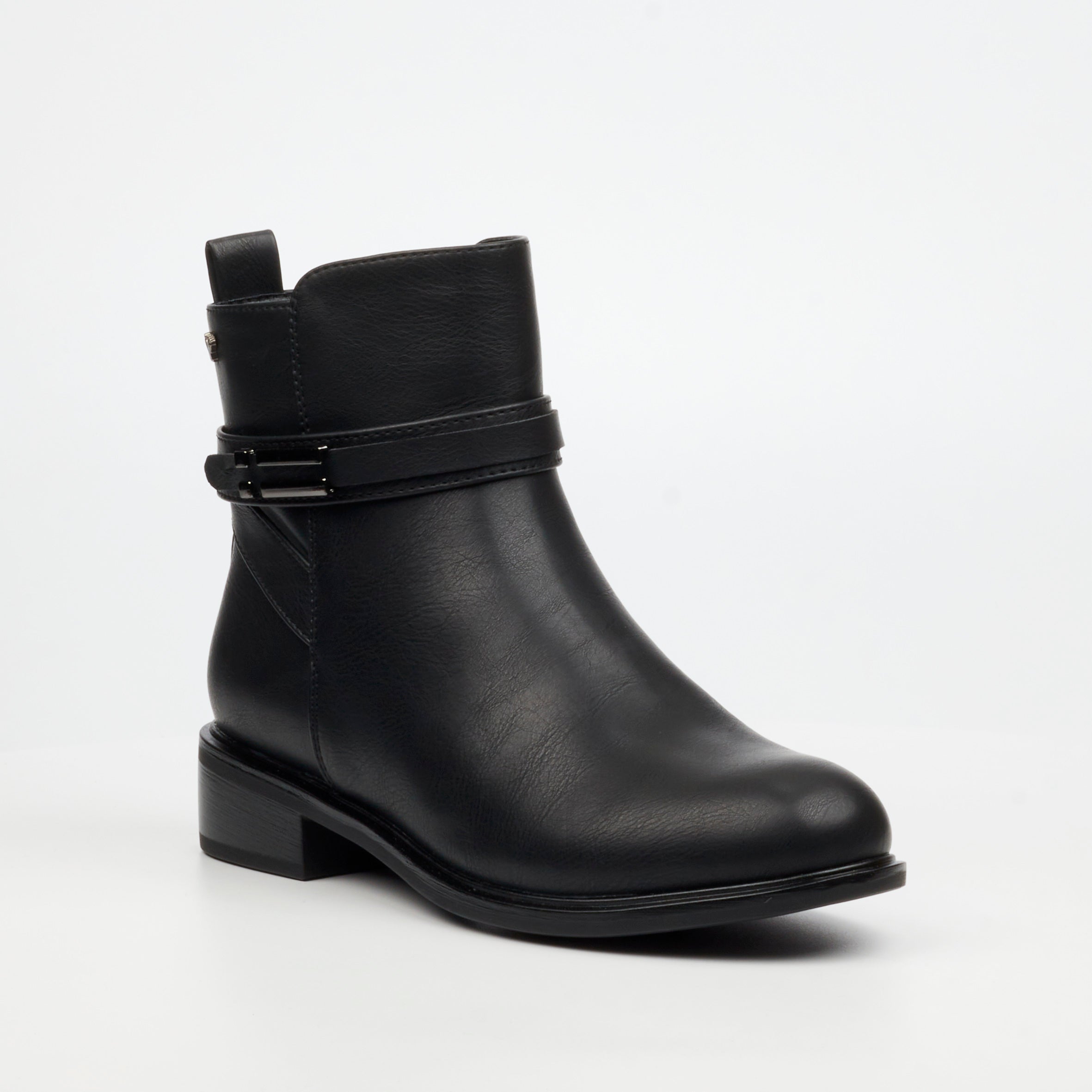 Butterfly Ladies Huda 23 Faux Leather Ankle Boot