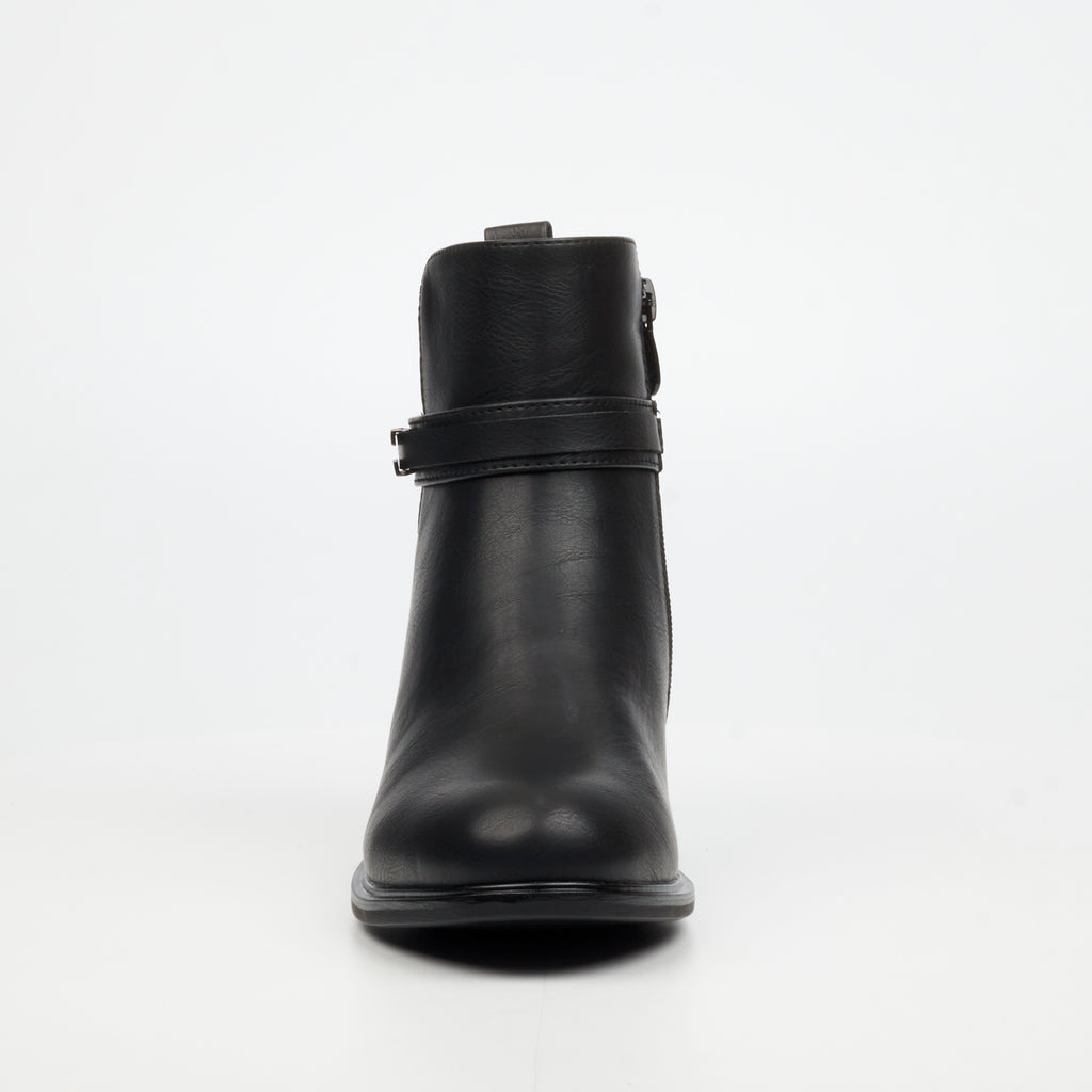 Butterfly Ladies Huda 23 Faux Leather Ankle Boot
