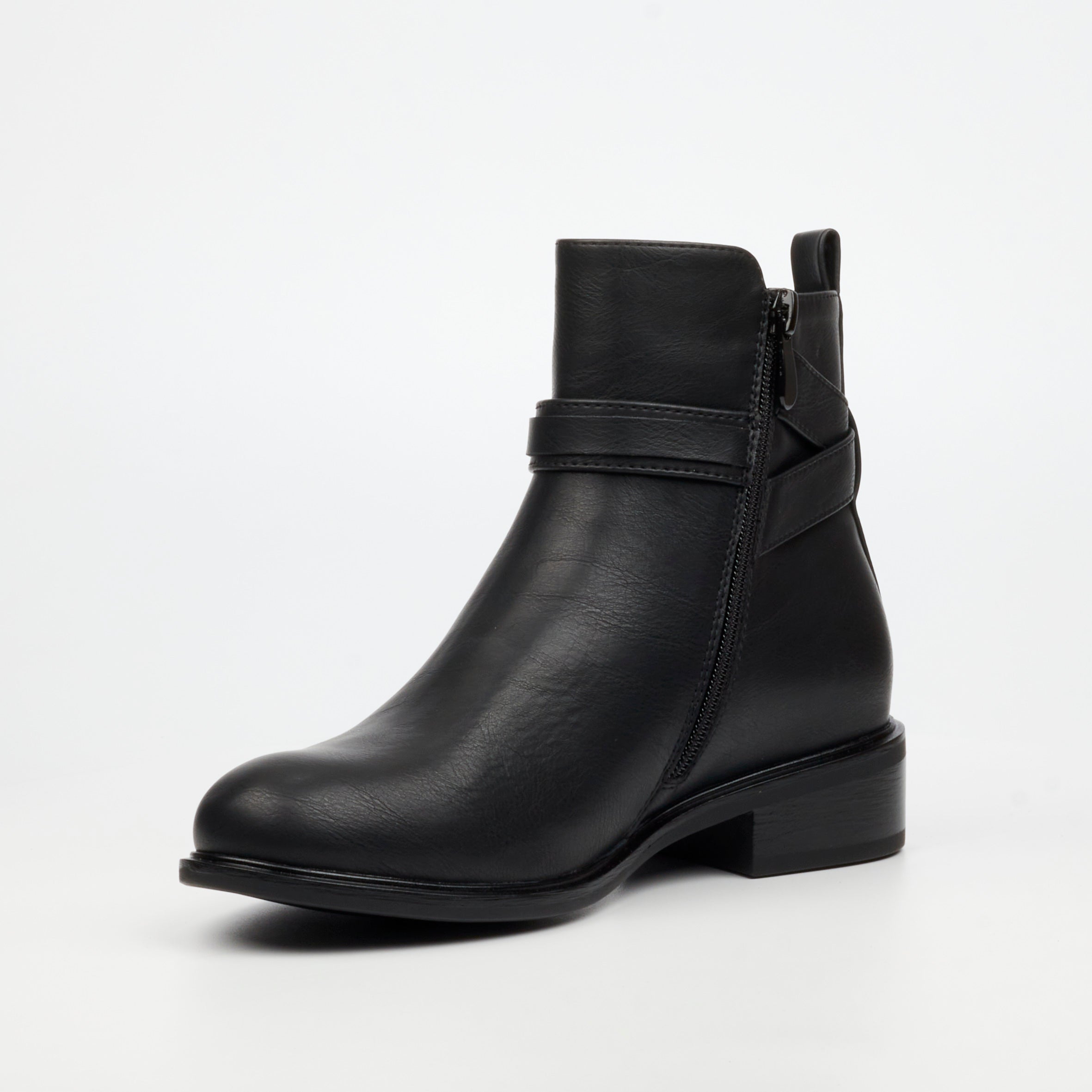 Butterfly Ladies Huda 23 Faux Leather Ankle Boot