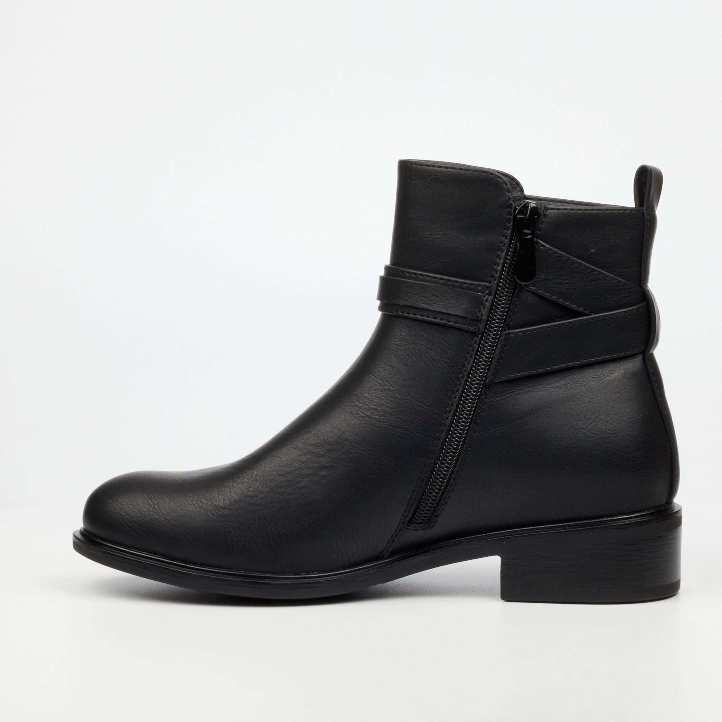 Butterfly Ladies Huda 23 Faux Leather Ankle Boot