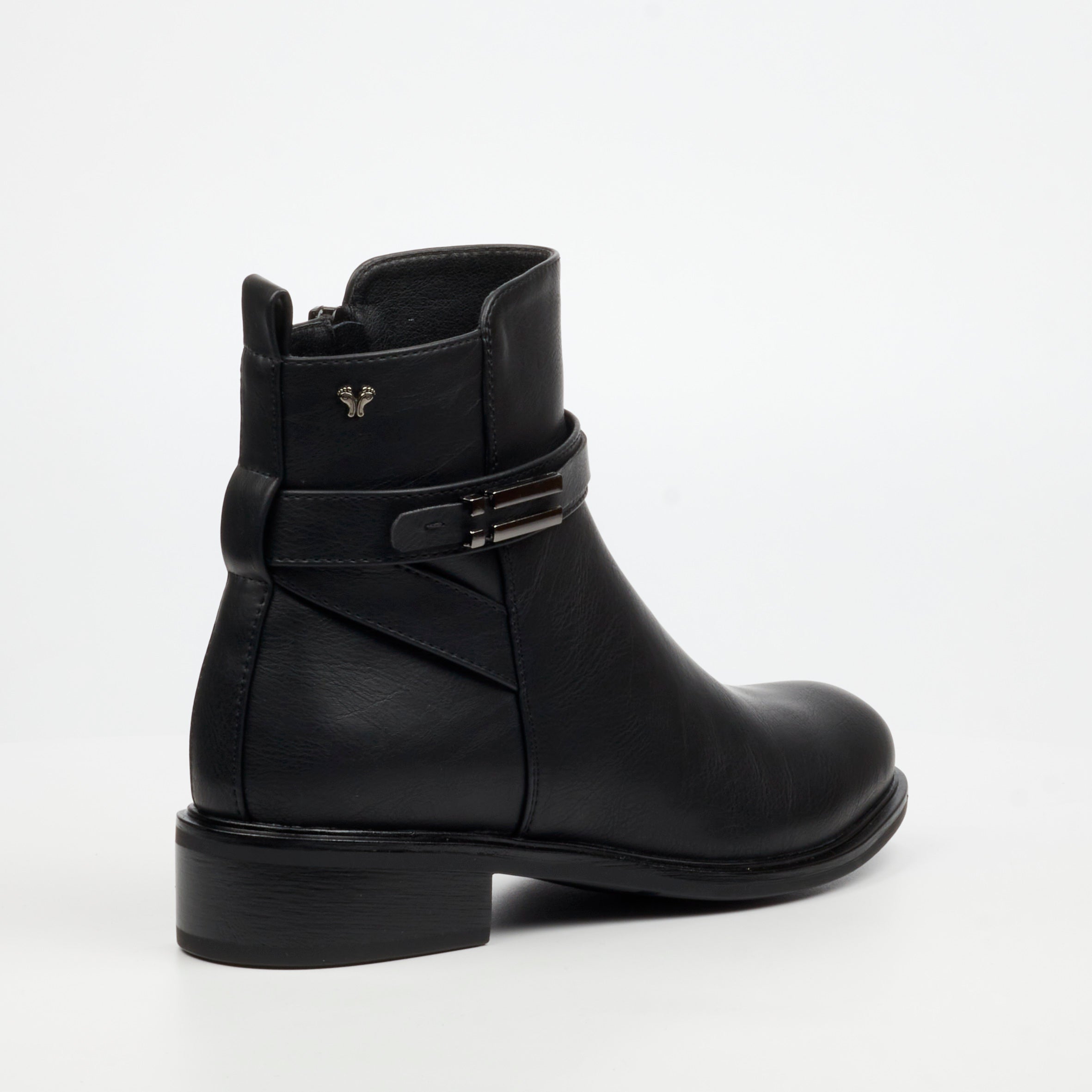 Butterfly Ladies Huda 23 Faux Leather Ankle Boot