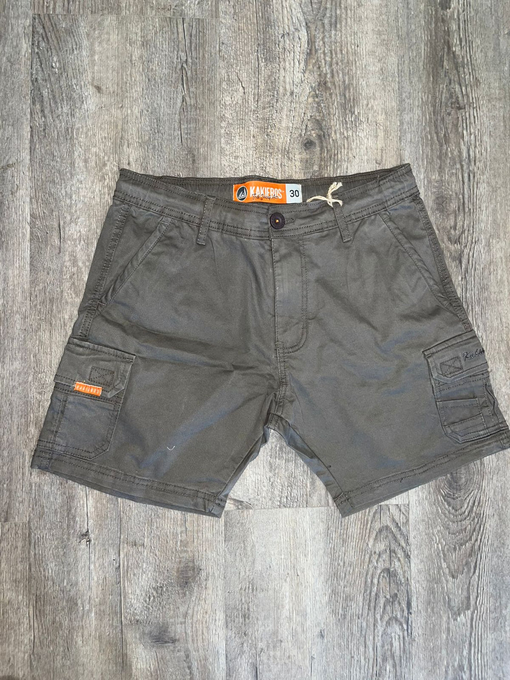 Kakiebos Mens Half Elasticated Waistband Walkshort