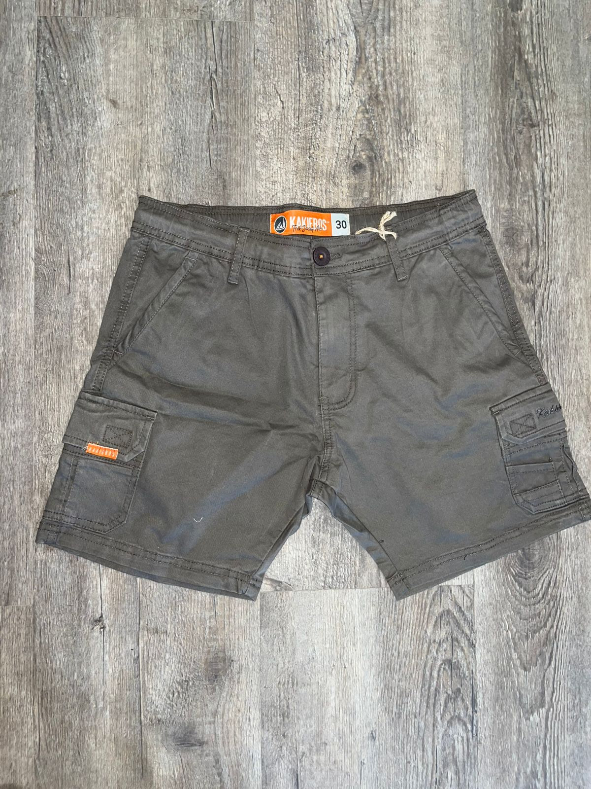 Kakiebos Mens Half Elasticated Waistband Walkshort