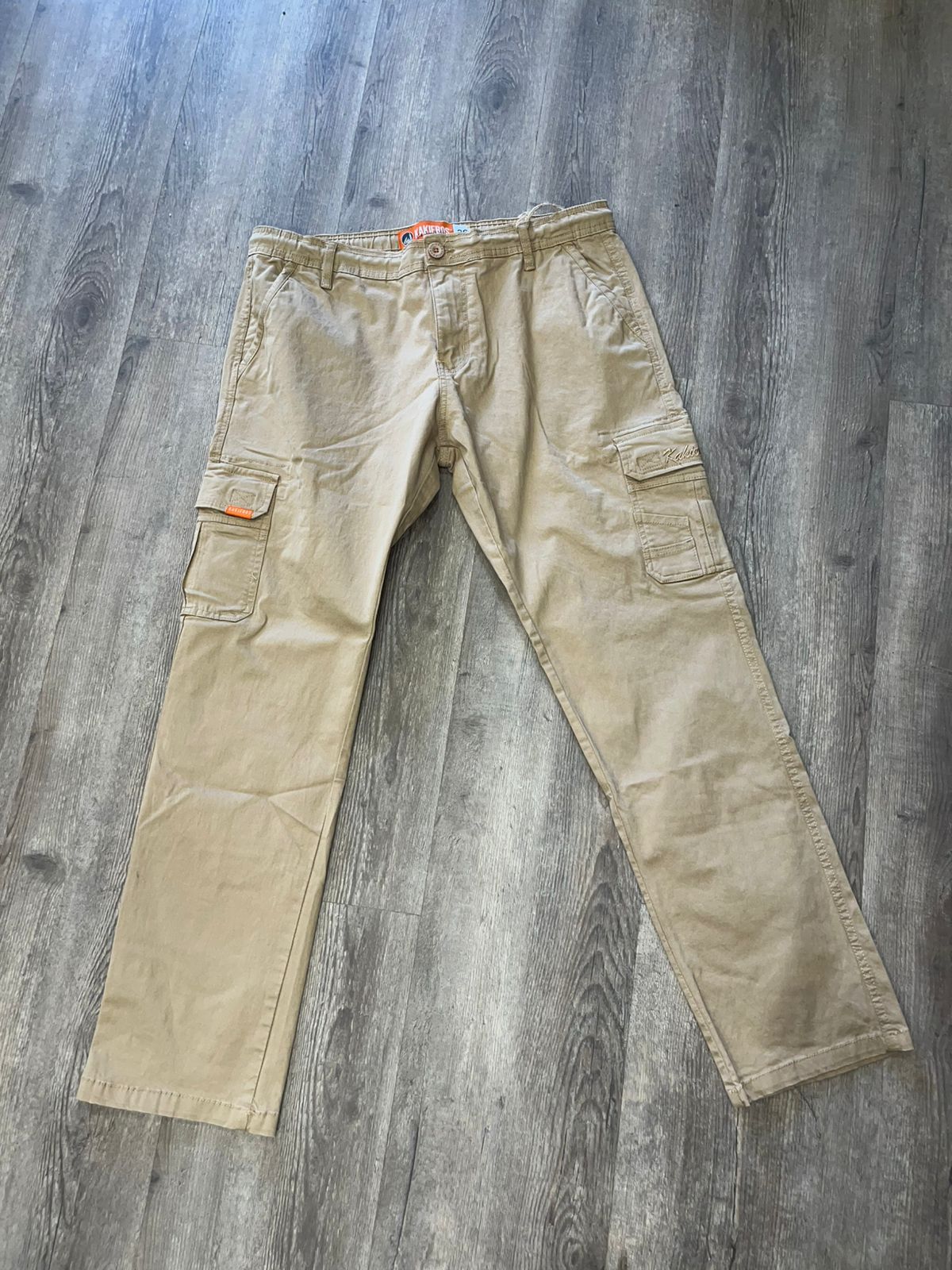 Kakiebos Mens Half Elsticated Waitband Pants