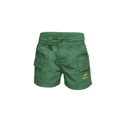 Boerboel Kids DKW Shorts Green - Licensed Springbok