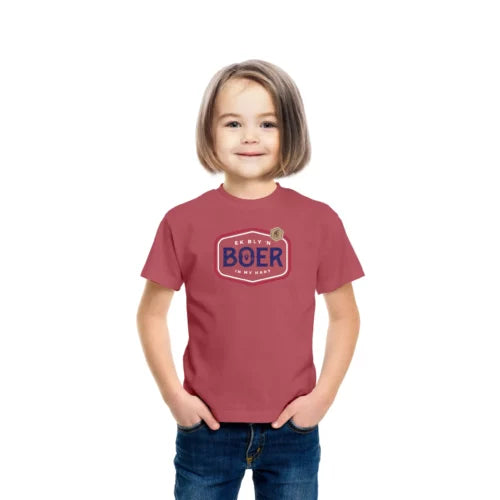 Boerboel Girls Premium Cotton T-Shirt Printed Pink - Boer