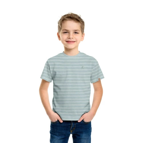 Boerboel Kids T-Shirt Stripe Green & Stone