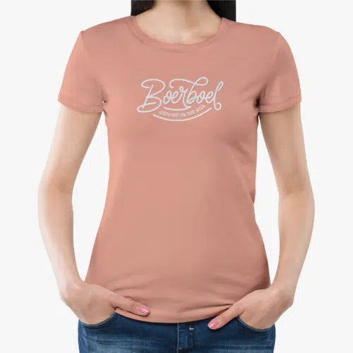 Boerboel Ladies Premium Cotton T-Shirt Printed – Light Pink