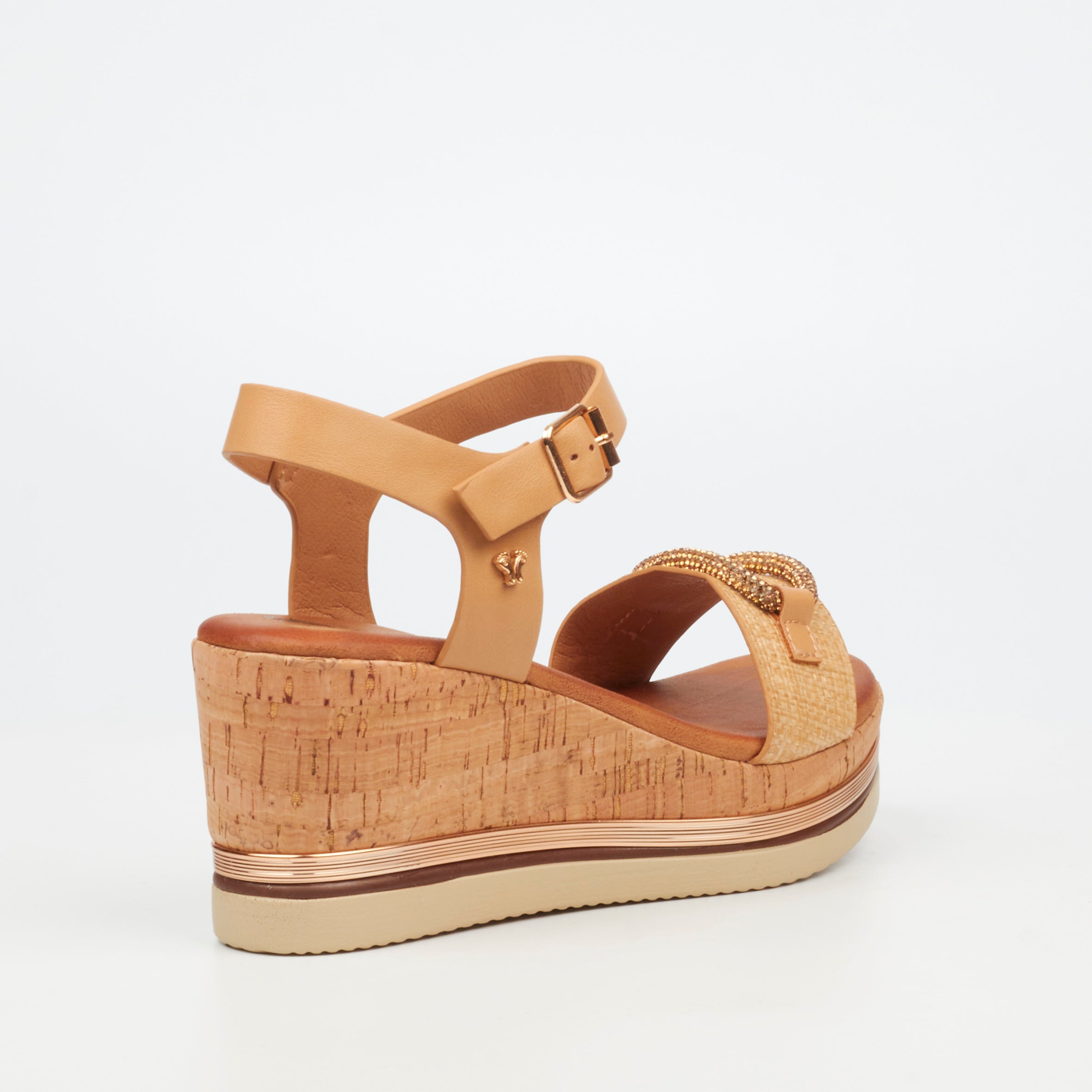 Butterfly Ladies Melinda 3 Faux Leather High Wedge Shoe