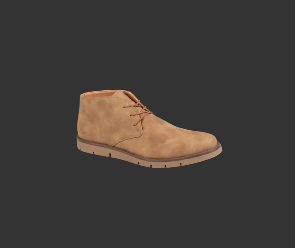 Pierre Cardin Men's Nubuck Pu lace up hunter - Legend Tan