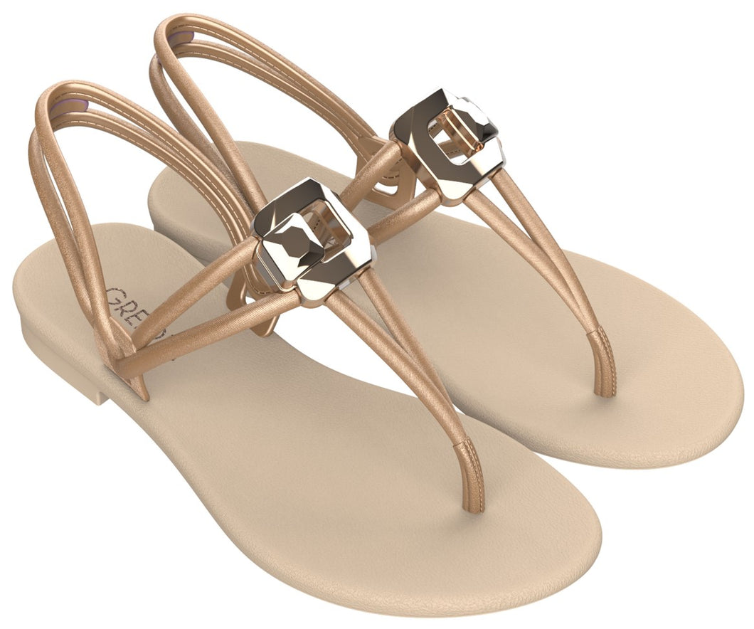 Grendha Cacau Contemporanea Sandal Gold