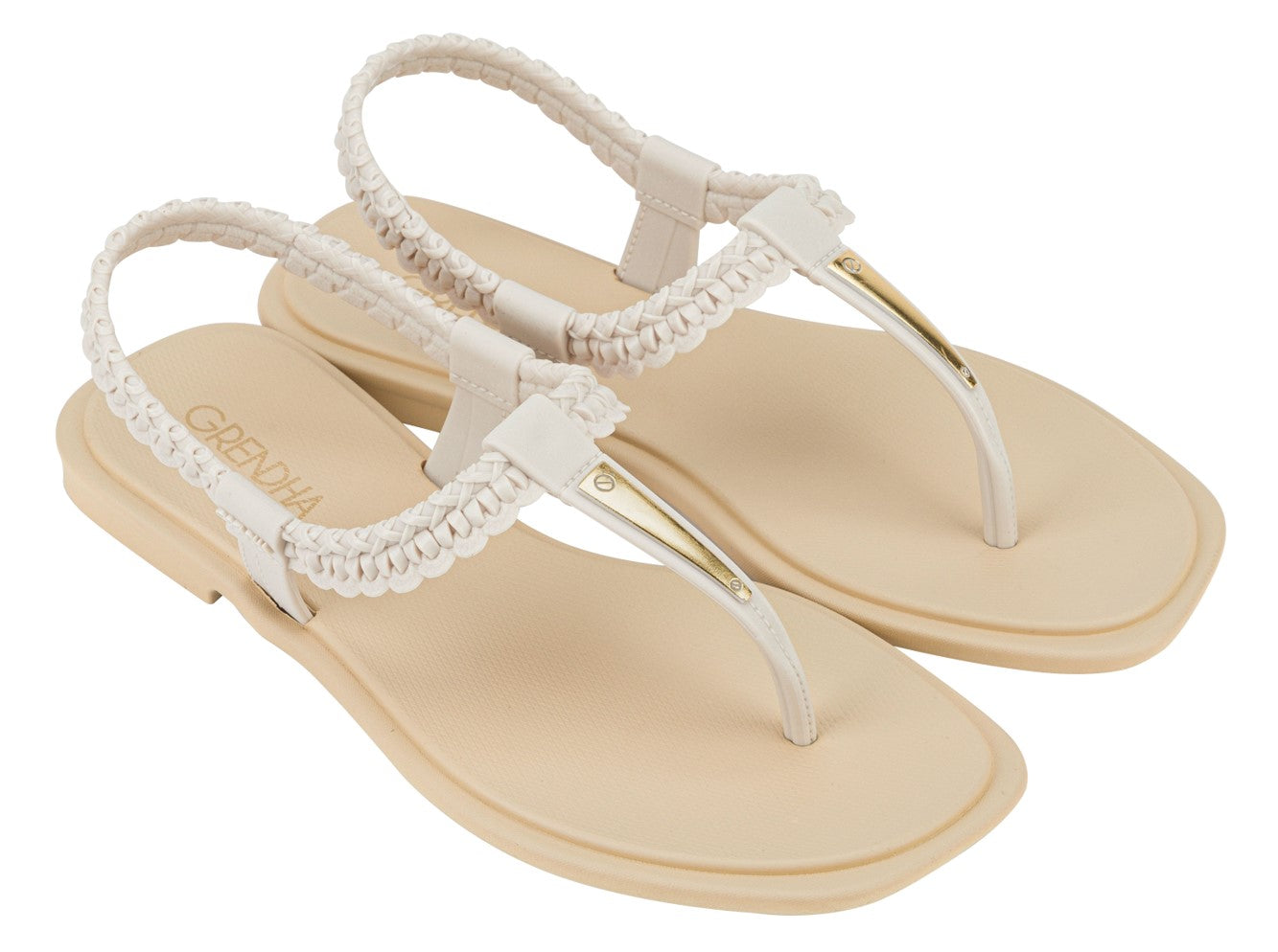 Grendha Caju Gaia Sandal Beidge White