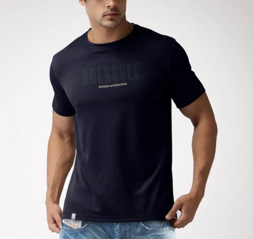 Boerboel Mens Premium T-Shirt Dot Printed Black Gebore