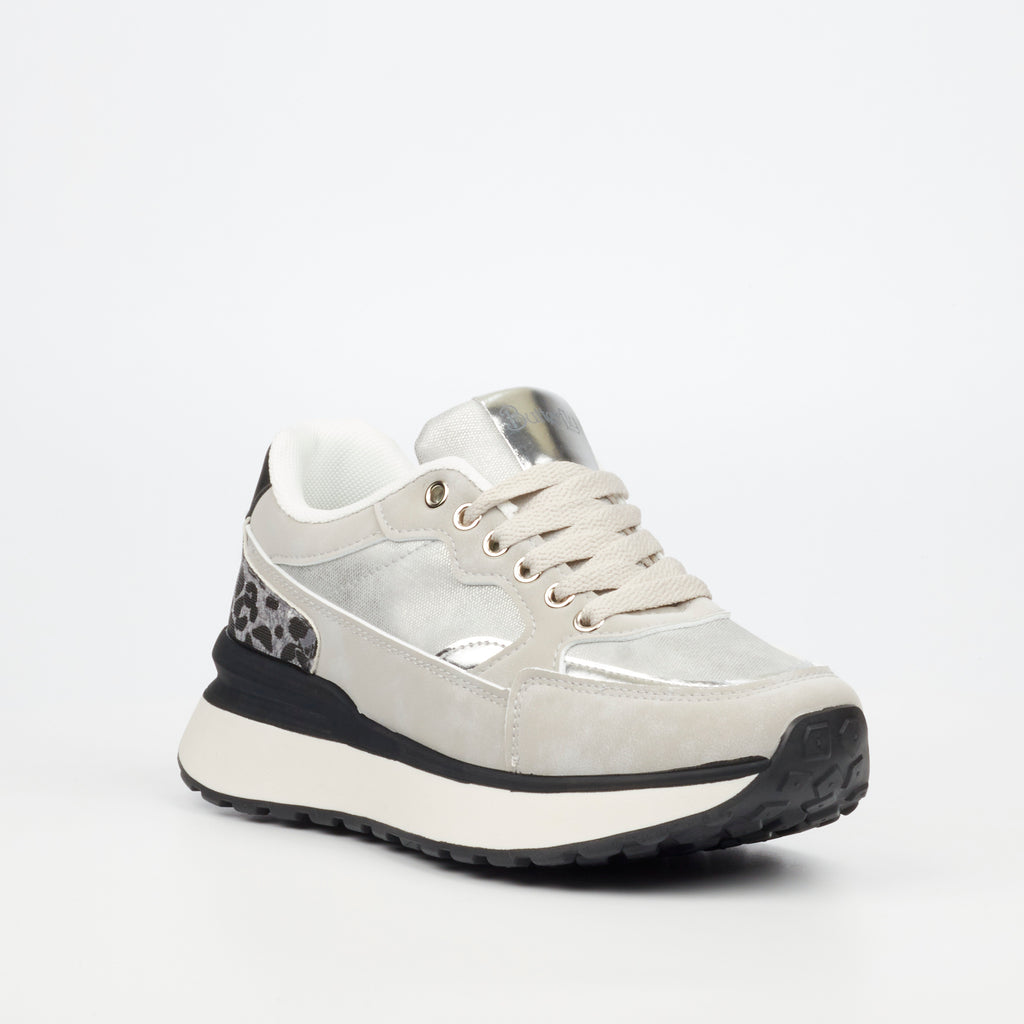 Butterfly Feet Ladies Rio 6 Faux Suede Upper Sneaker/Tekkie