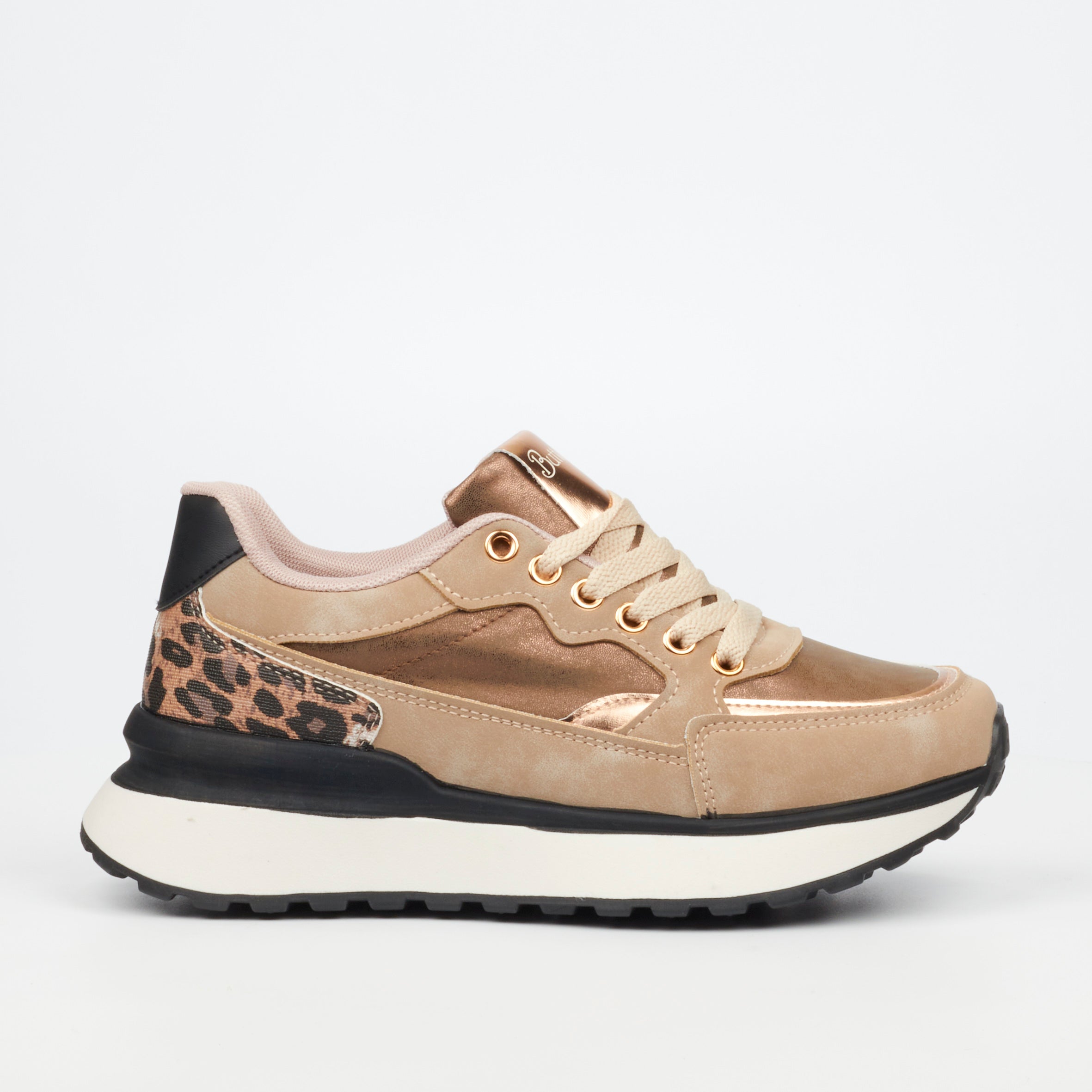Butterfly Feet Ladies Rio 6 Faux Suede Upper Sneaker/Tekkie