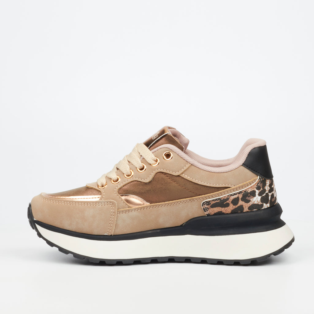 Butterfly Feet Ladies Rio 6 Faux Suede Upper Sneaker/Tekkie