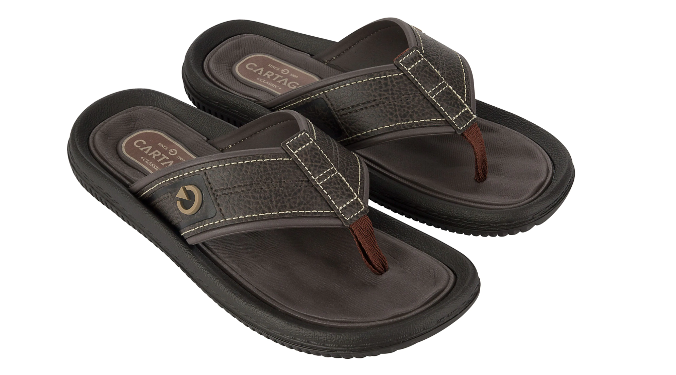 Cartago Men Sandal FIJI IV DEDO AD DARK BROWN