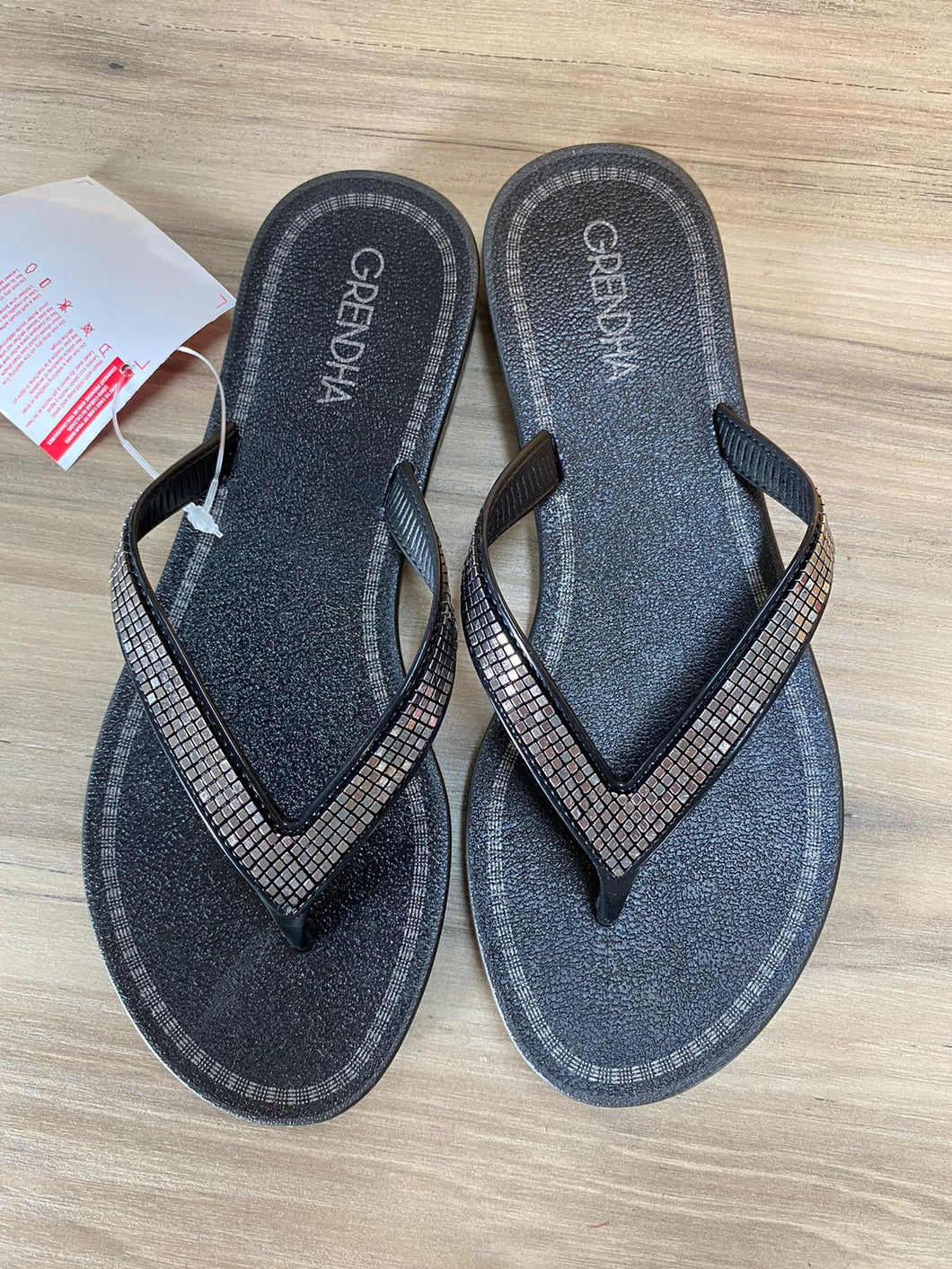 GRENDHA + ACAI ICONE THONG BLACK