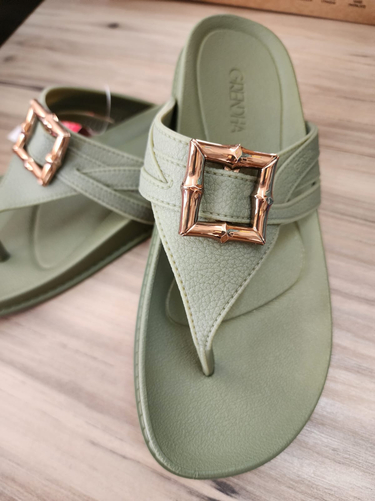 Grendha Ladies Abracar Green Sandal