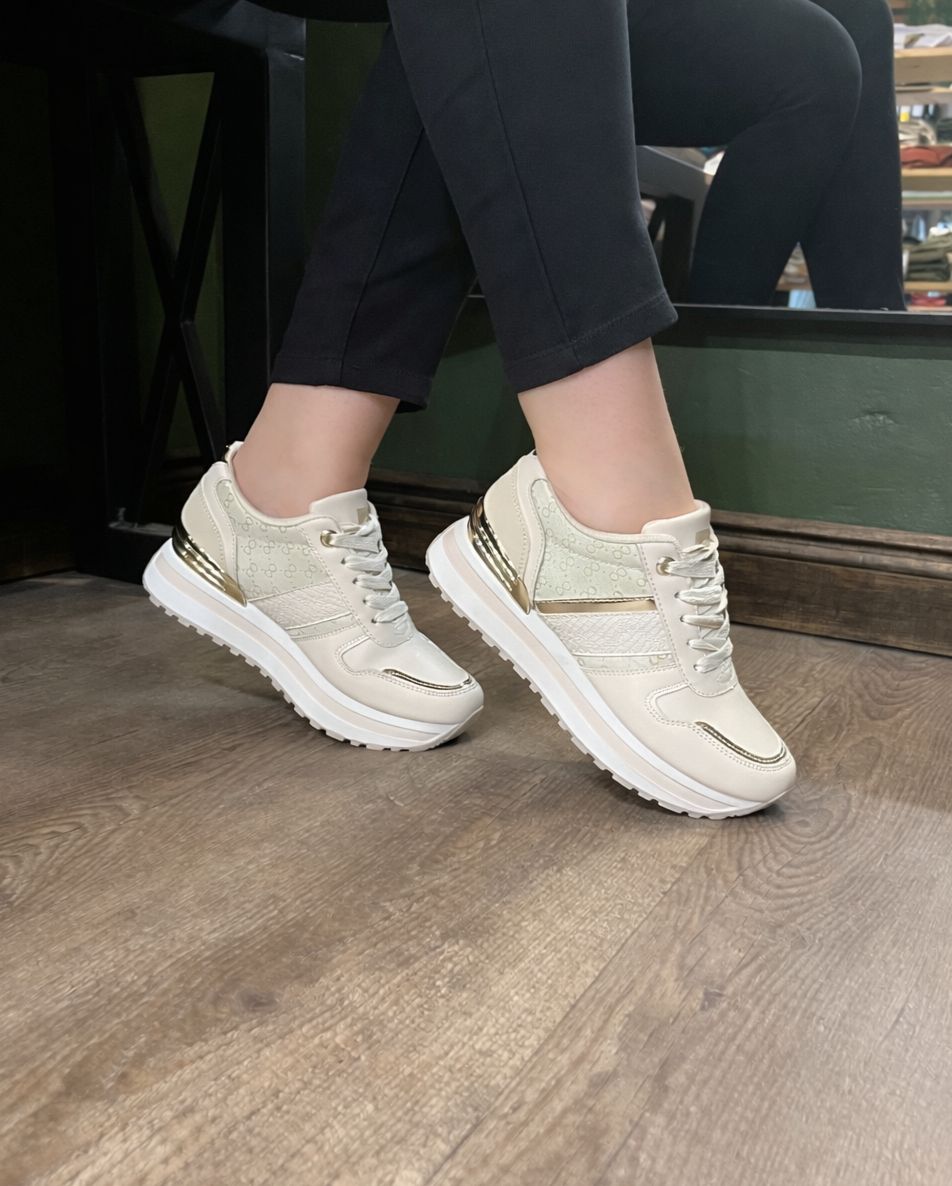 Pierre Cardin - Ladies - Cassis Beidge Multi Tekkie