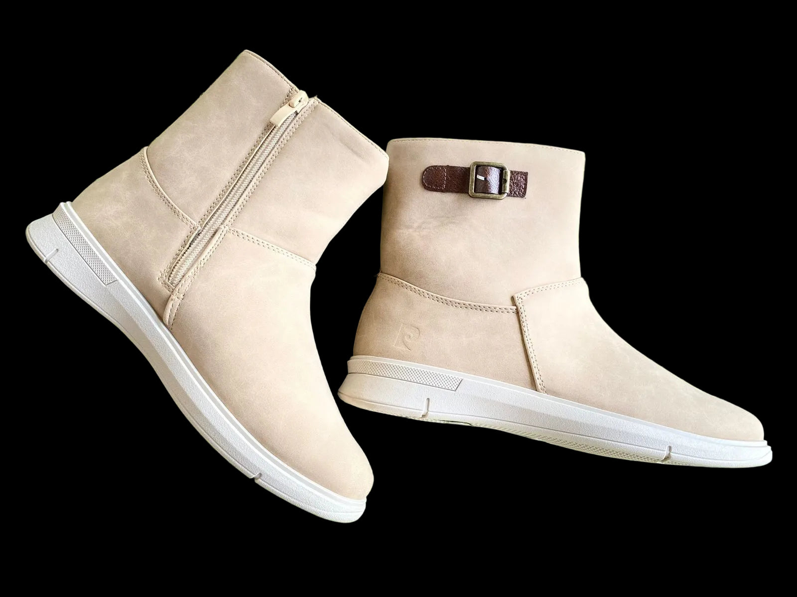 Pierre Cardin Casual Boot - Nubuck Pu side zip contrast trim