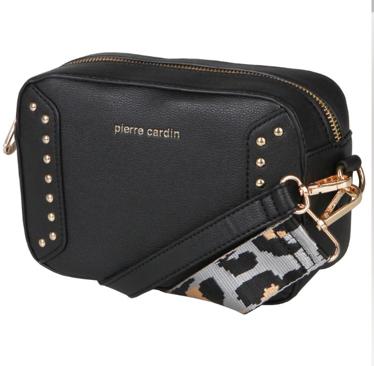 Pierre Cardin Handbag - ZEA STUDDED CROSSBODY BLACK