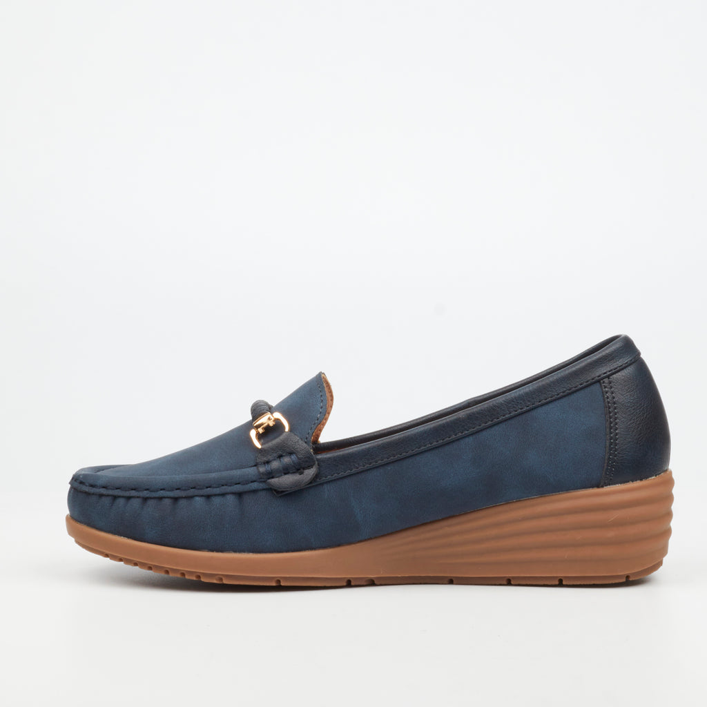 Butterfly Ladies Zeldi1 Faux Nubuck Low Wedges
