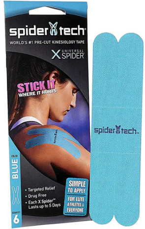 SpiderTech Kinesiology Tape X-Spider Pre-Cut (6 Pieces)