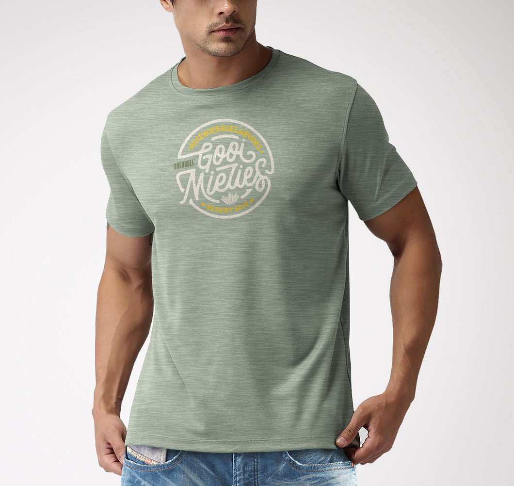 Boerboel Mens Premium T-Shirt Printed Green Melange - Mielies