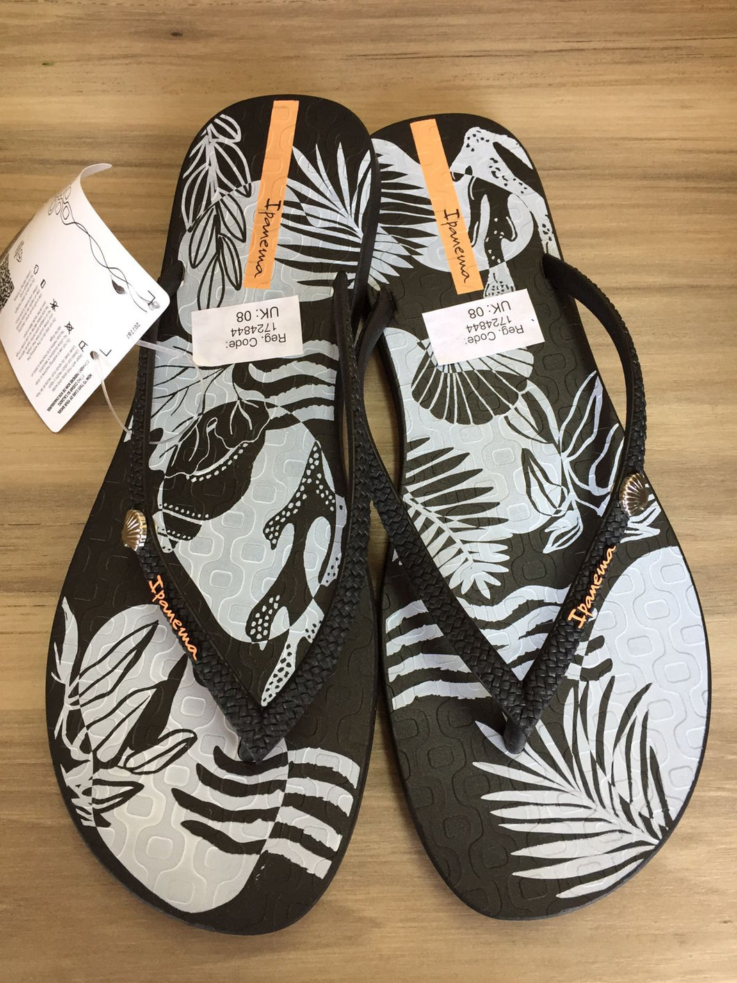 Ipanema Praiana Chic Fem Black/Black/Orange