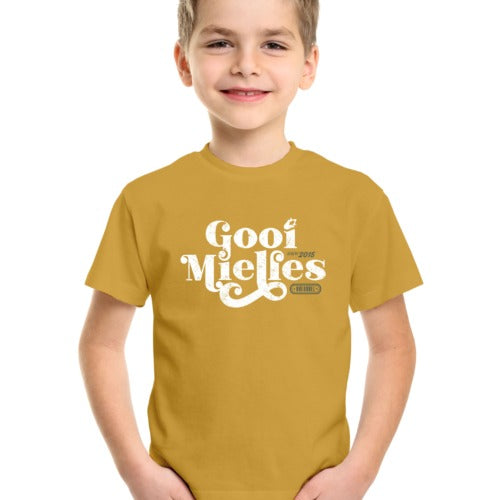 Boerboel Kids Premium Cotton T-Shirt Printed Mustard - Mielies