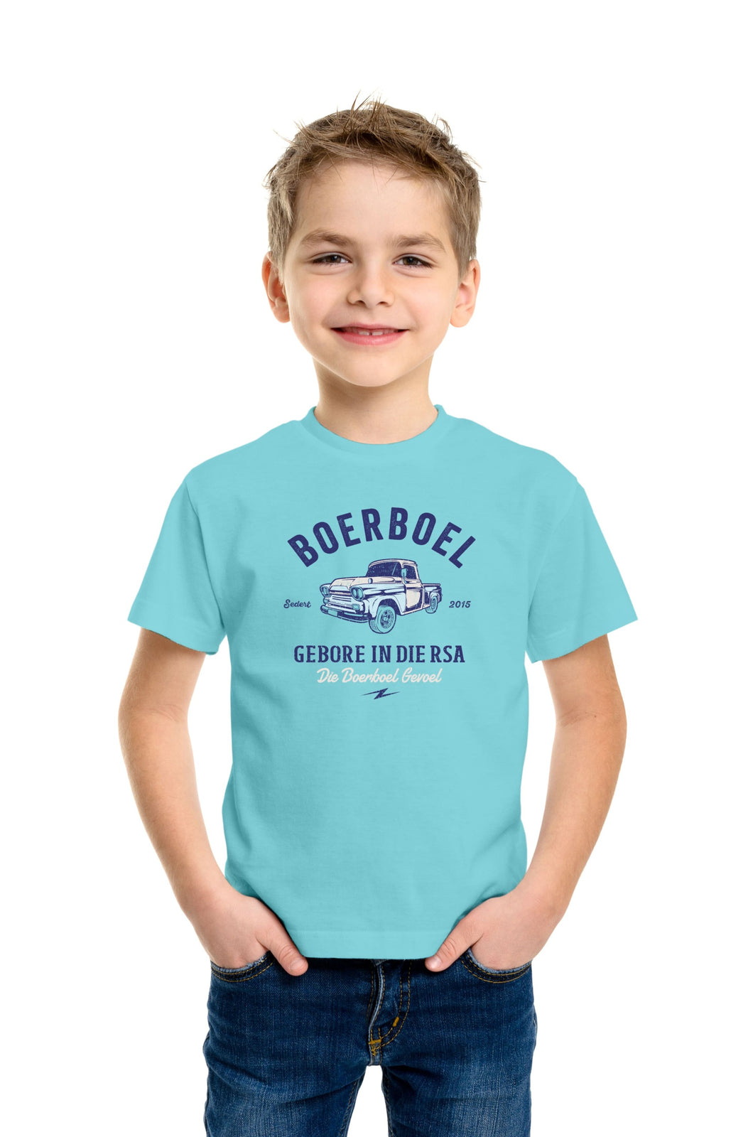 Boerboel Kids Premium Cotton T-Shirt Printed Bakkie