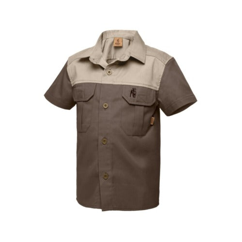 Boerboel Kids S/S Kalahari Shirt Bark & Putty